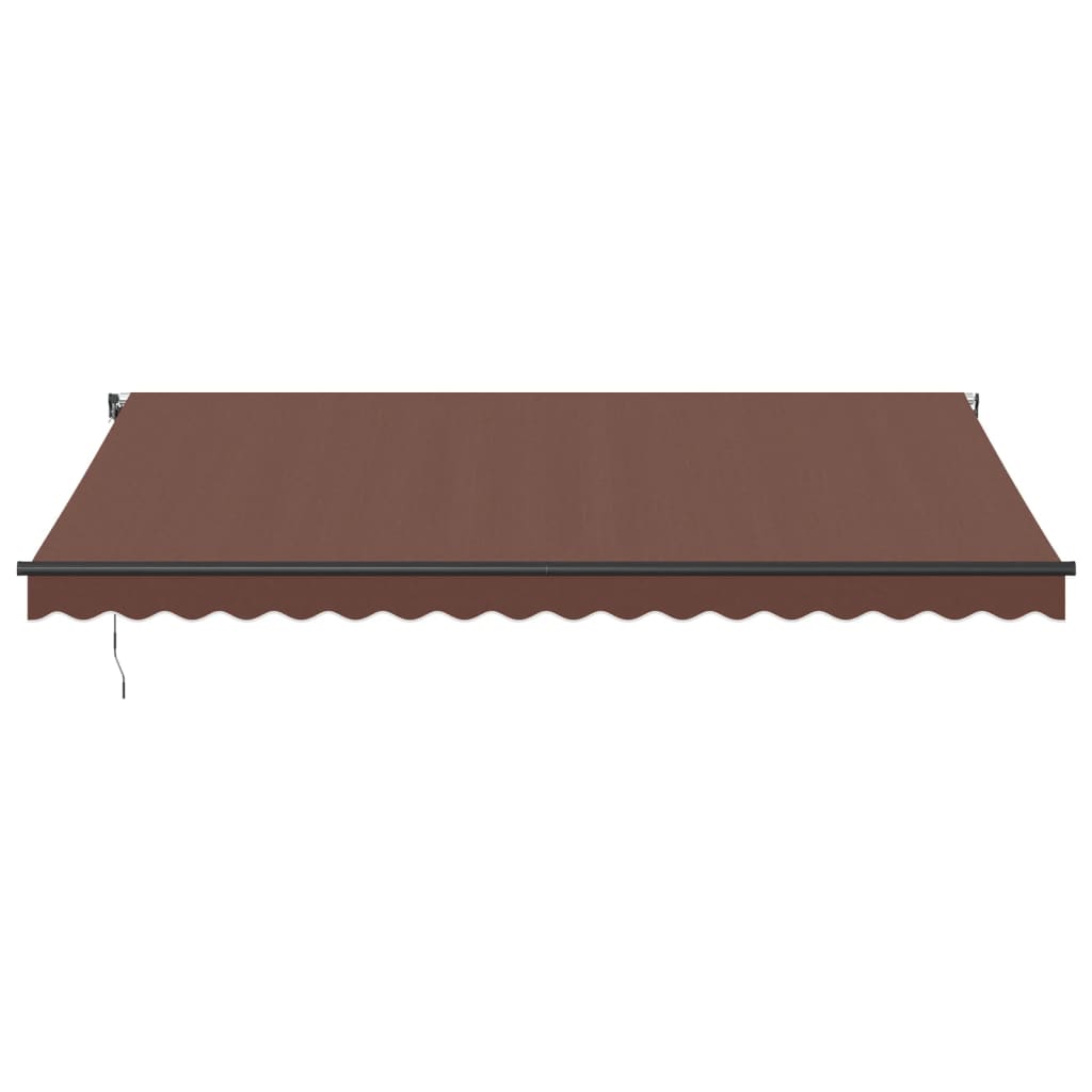 Tenda retrattile Marrone 450 × 350 cm Poliestere