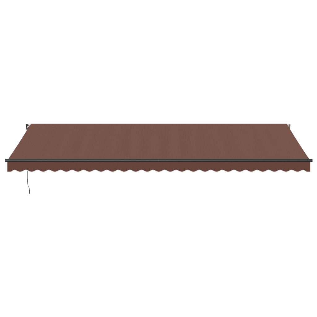 Tenda da Sole Retrattile Manuale Marrone 600x350 cm