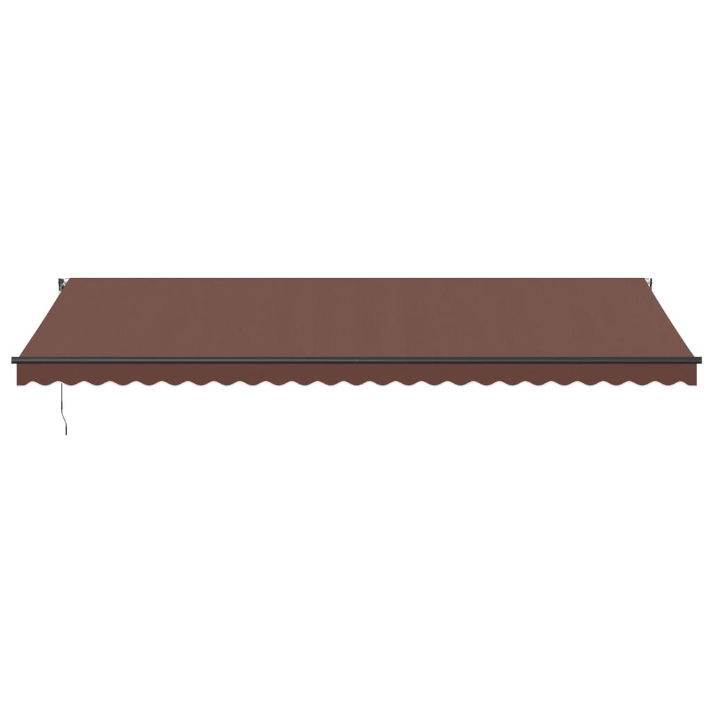 Tenda retrattile Marrone 600 × 350 cm Poliestere