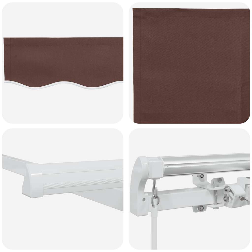 Tenda Retrattile Manuale 600x300 cm Marrone