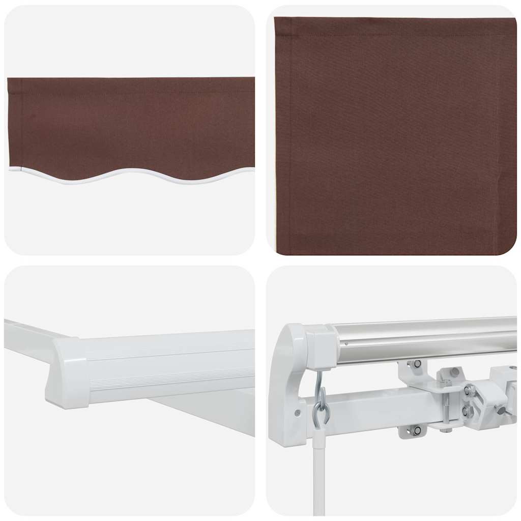 Tenda Sole Retrattile Manuale 450x300 cm Marrone