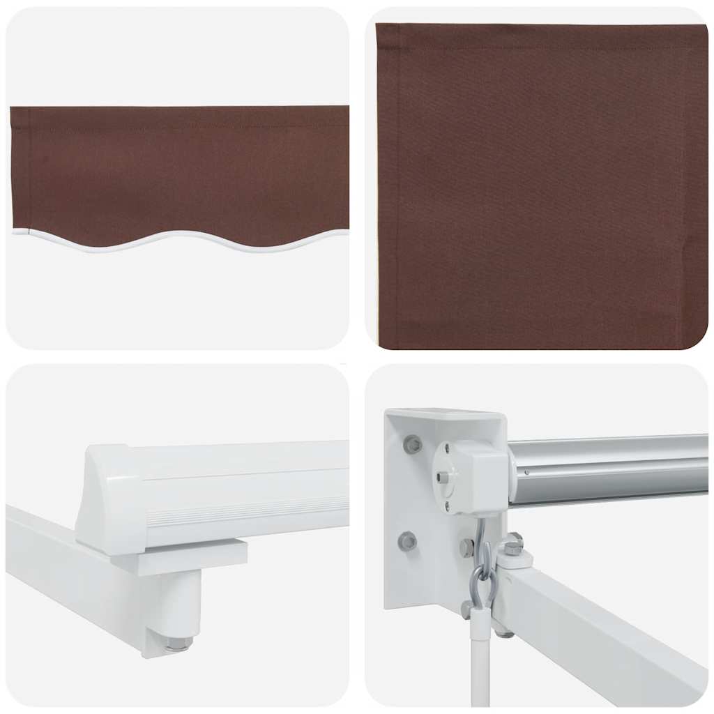 Tenda Sole Retrattile Manuale 300x250 cm Marrone