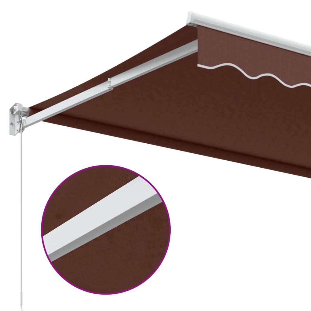 Tenda Sole Retrattile Manuale 350x250 cm Marrone