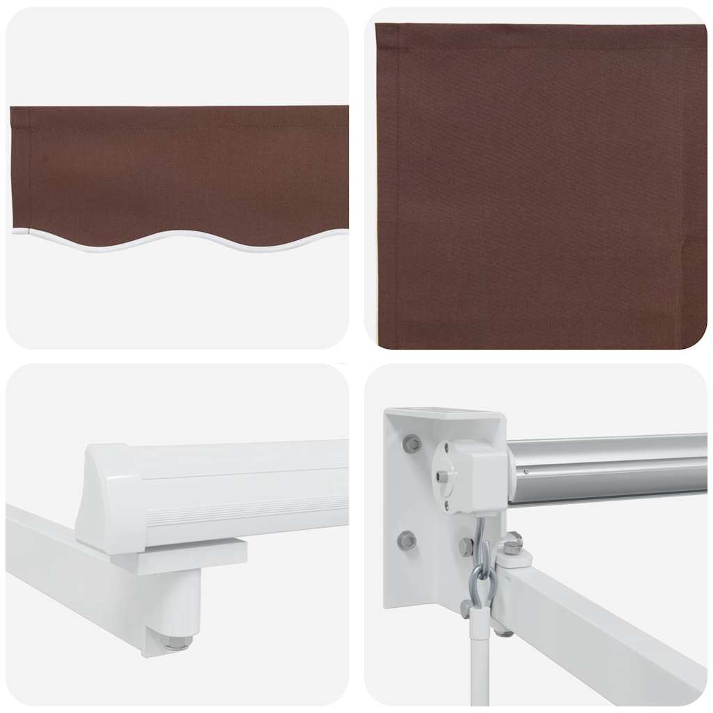 Tenda Sole Retrattile Manuale 400x300 cm Marrone
