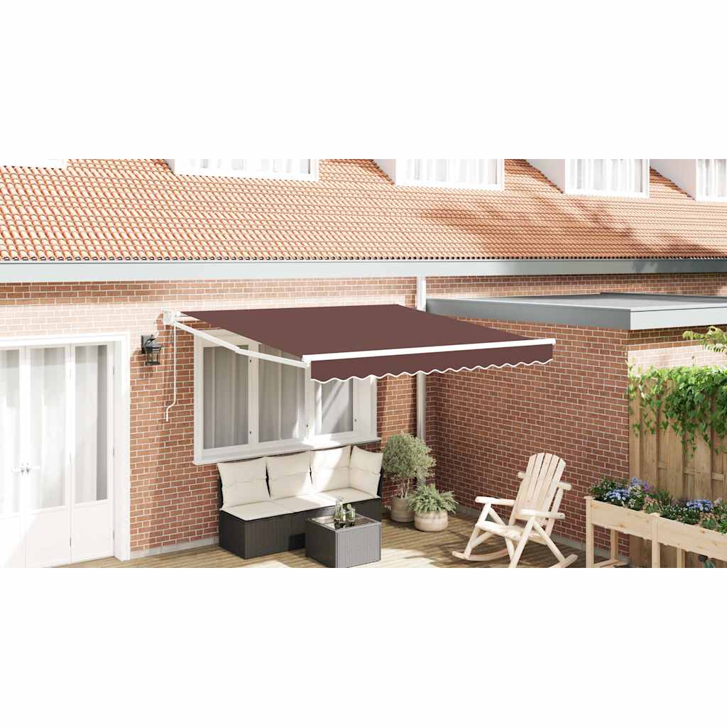 Tenda retrattile Giallo con Cornice Bianca 3 x 2,5 m