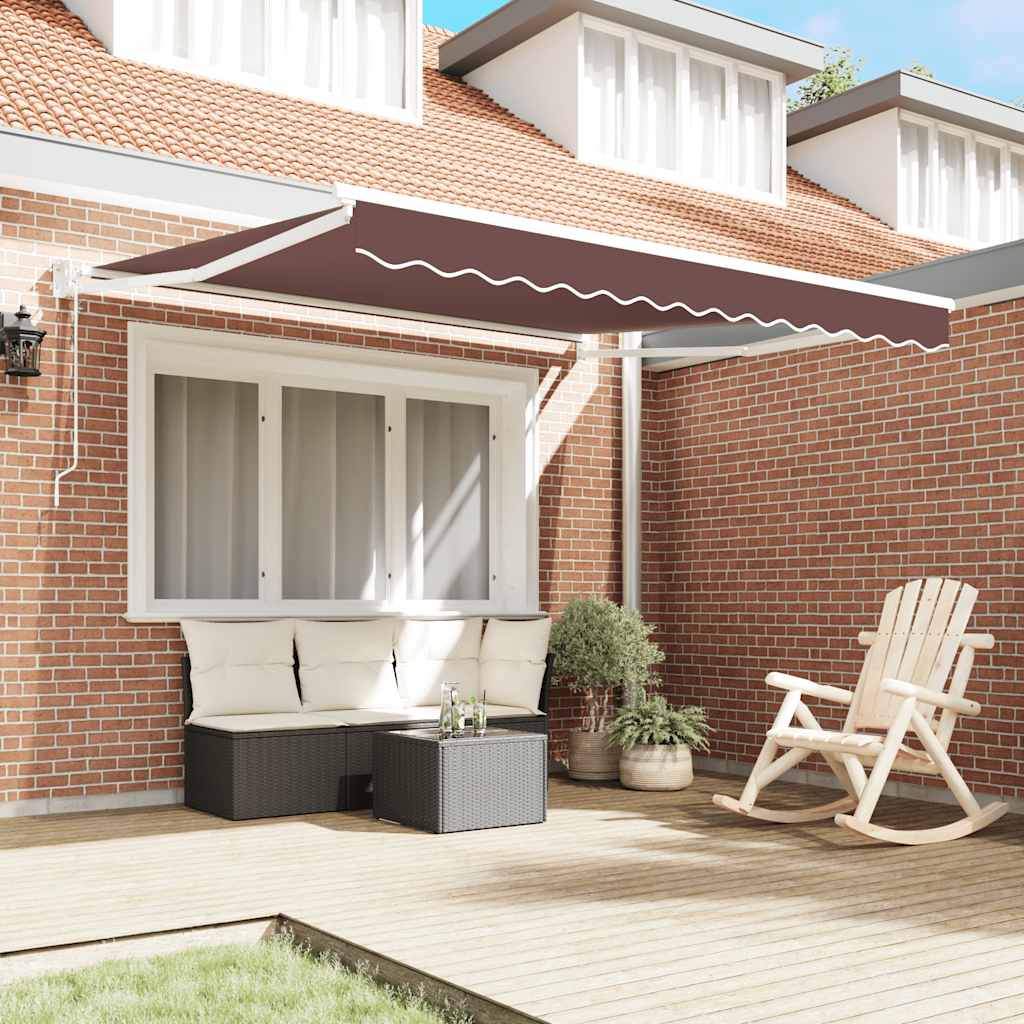 Tenda retrattile Giallo con Cornice Bianca 3 x 2,5 m