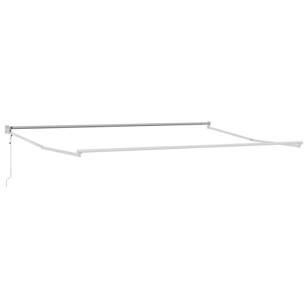 Tenda retrattile Giallo con Cornice Bianca 4 × 3 m