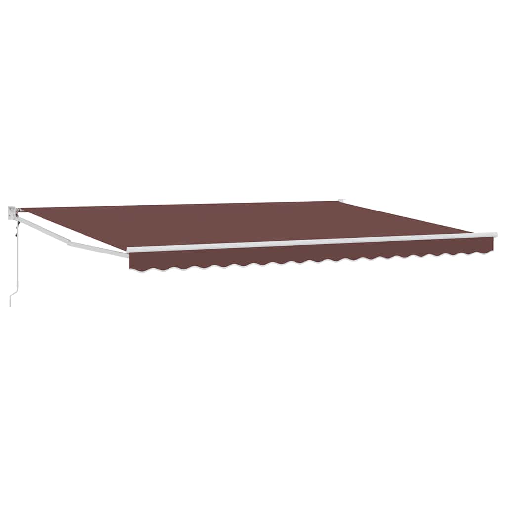 Tenda retrattile Giallo con Cornice Bianca 4,5 × 3 m
