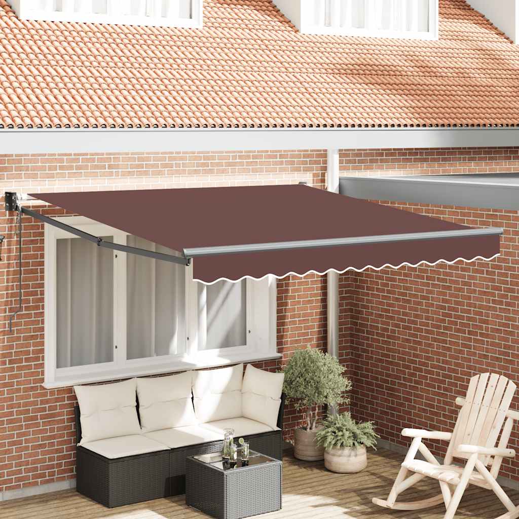 Tenda retrattile Giallo con Cornice Bianca 3 x 2,5 m