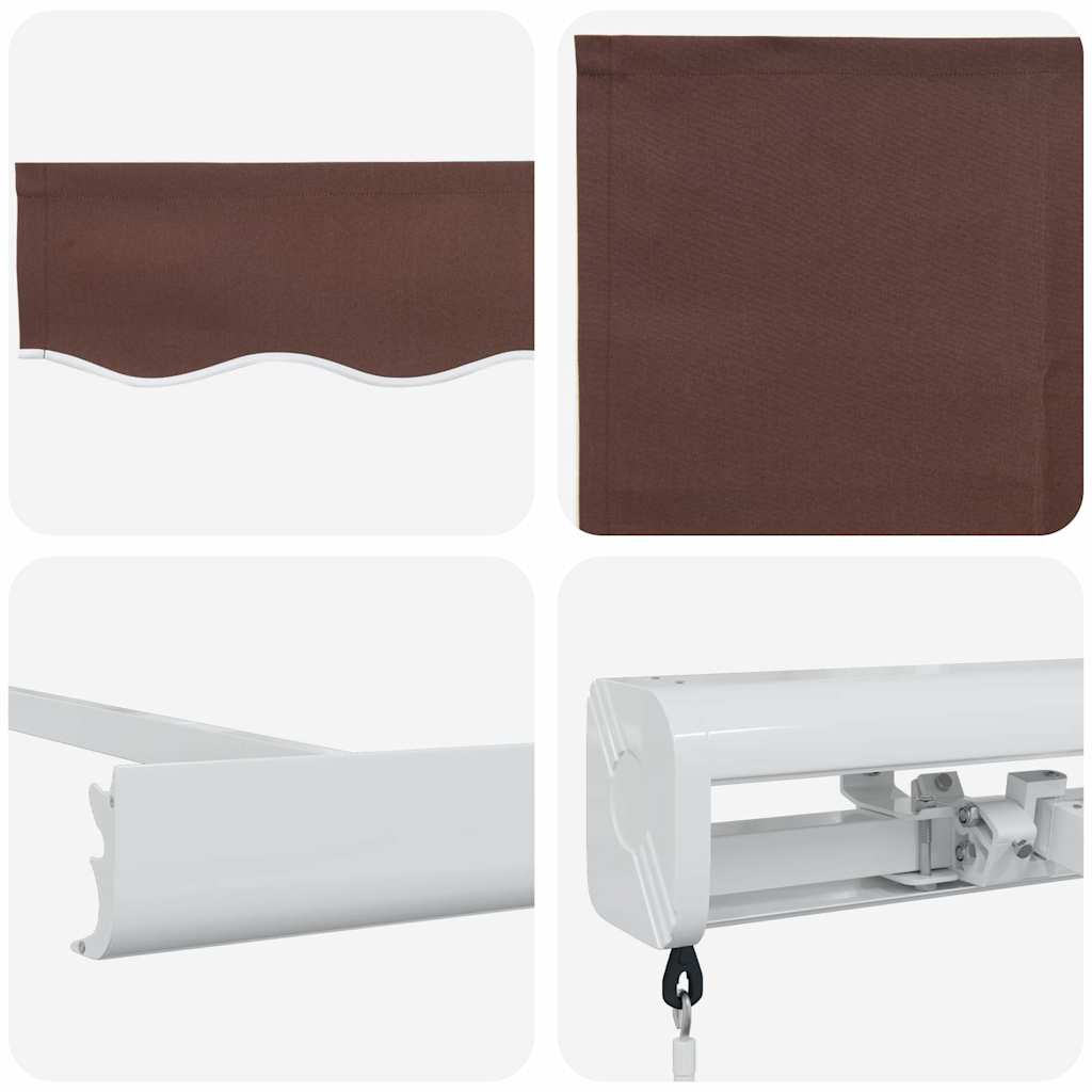 Tenda Sole Retrattile Manuale 300x250 cm Marrone