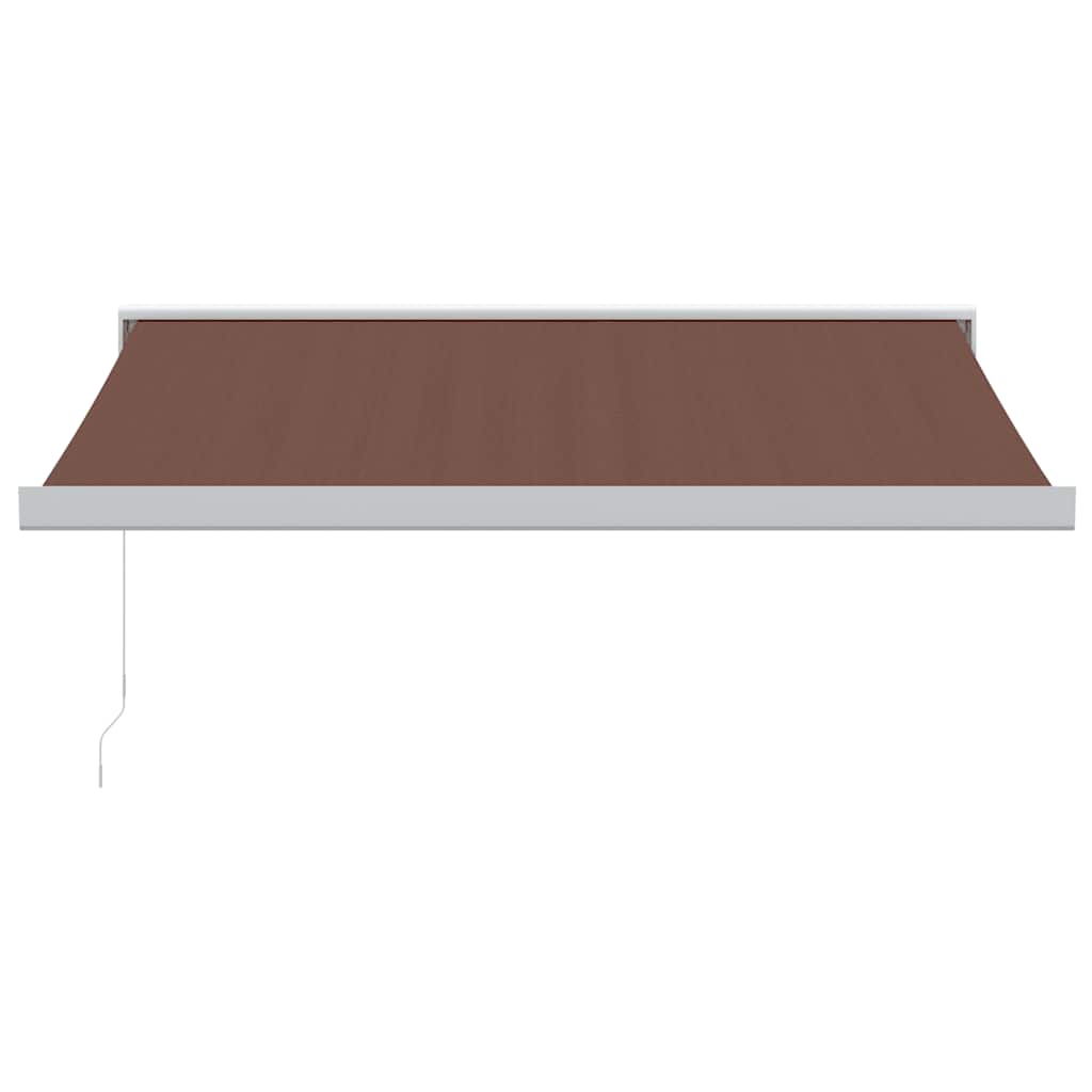 Tenda Sole Retrattile Manuale 350x250 cm Marrone