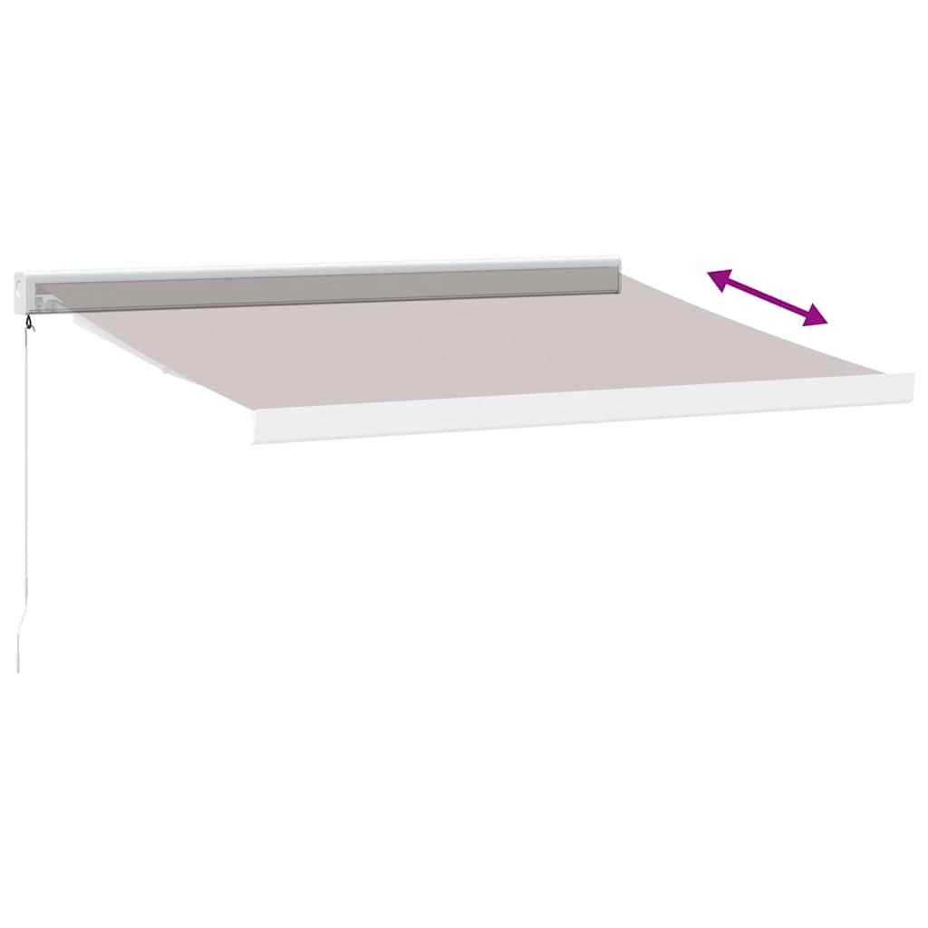 Tenda Sole Retrattile Manuale 350x250 cm Marrone