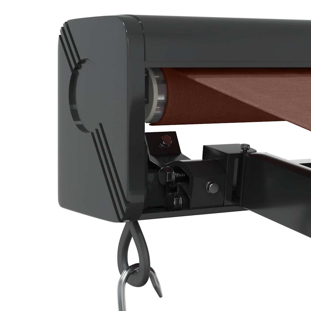 Tenda Sole Retrattile Manuale 350x250 cm Marrone