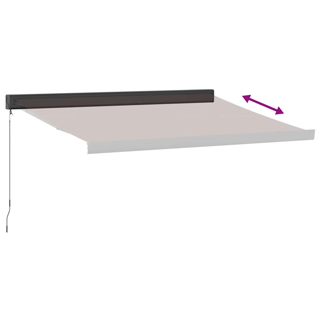 Tenda Sole Retrattile Manuale 350x250 cm Marrone