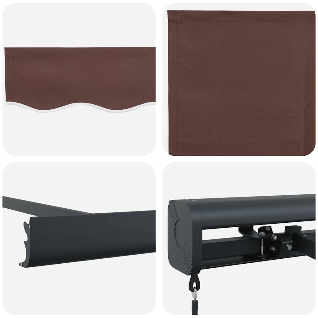 Tenda Sole Retrattile Manuale 450x300 cm Marrone