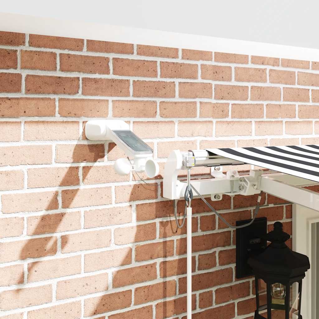 Tenda Retrattile Automatica LED Antracite e Bianco 400x300 cm