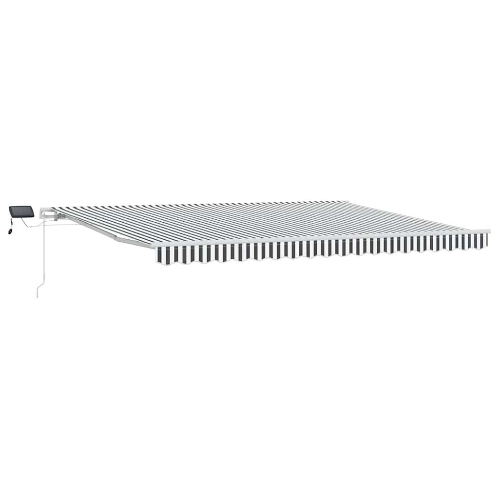 Tenda retrattile Antracite e Bianco 450 × 300 cm