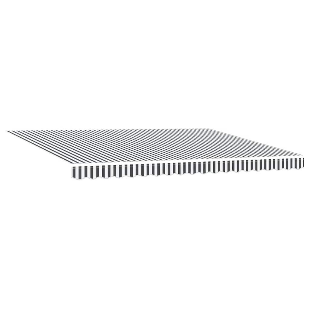 Tenda retrattile Antracite e Bianco 450 × 300 cm