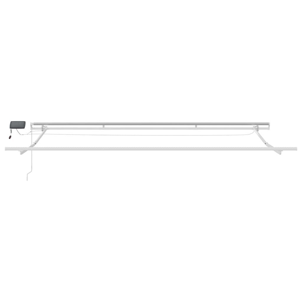 Tenda retrattile Antracite e Bianco 450 × 300 cm