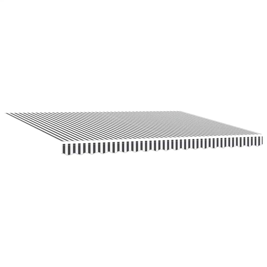 Tenda Retrattile Automatica LED Antracite e Bianco 450x300 cm