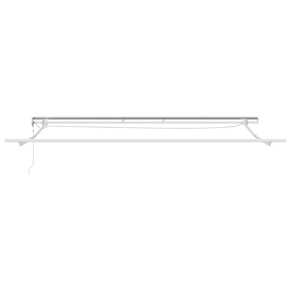 Tenda Retrattile Automatica LED Antracite e Bianco 450x300 cm