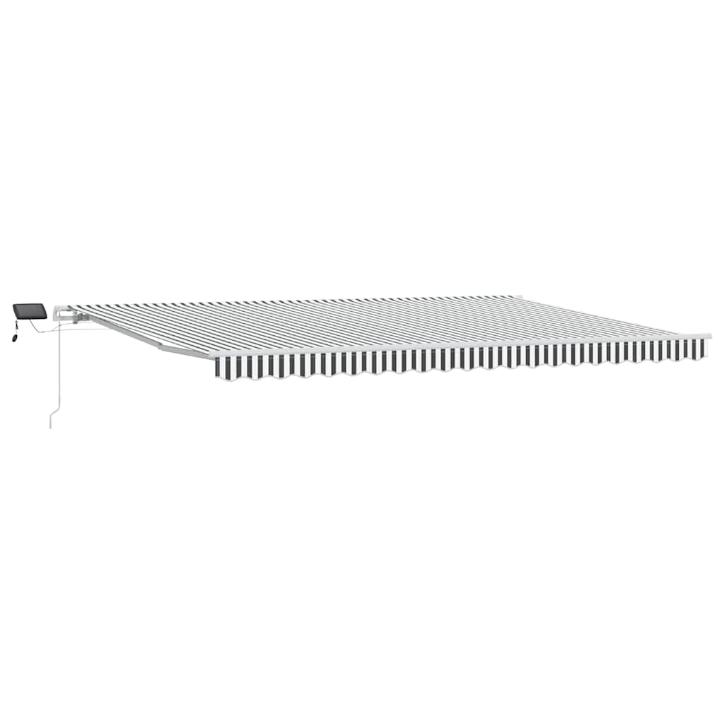 Tenda retrattile Antracite e Bianco 500 x 300 m