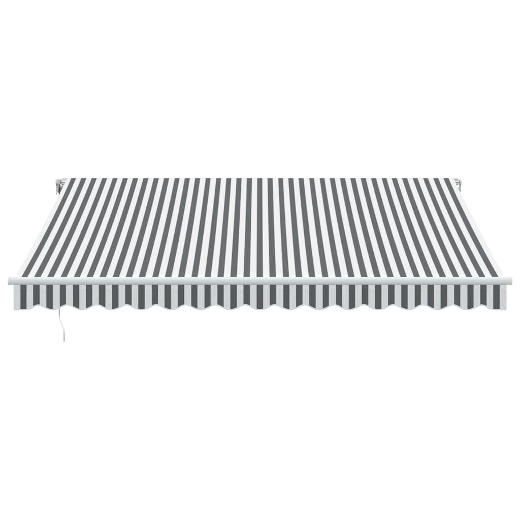 Tenda retrattile Antracite e Bianco 400 × 350 cm