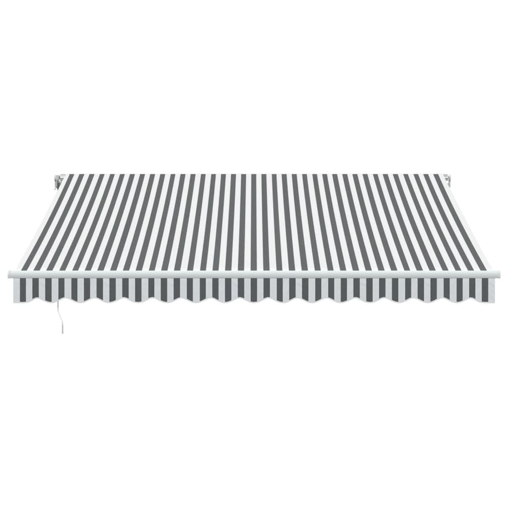 Tenda Sole Retrattile Automatica 400x350 cm Antracite e Bianco