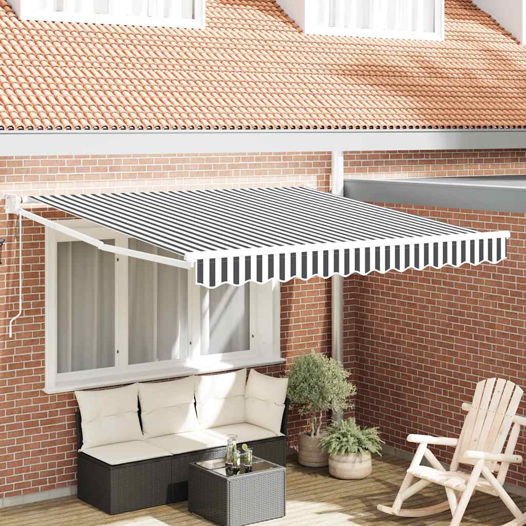 Tenda retrattile Giallo con Cornice Bianca 3 x 2,5 m