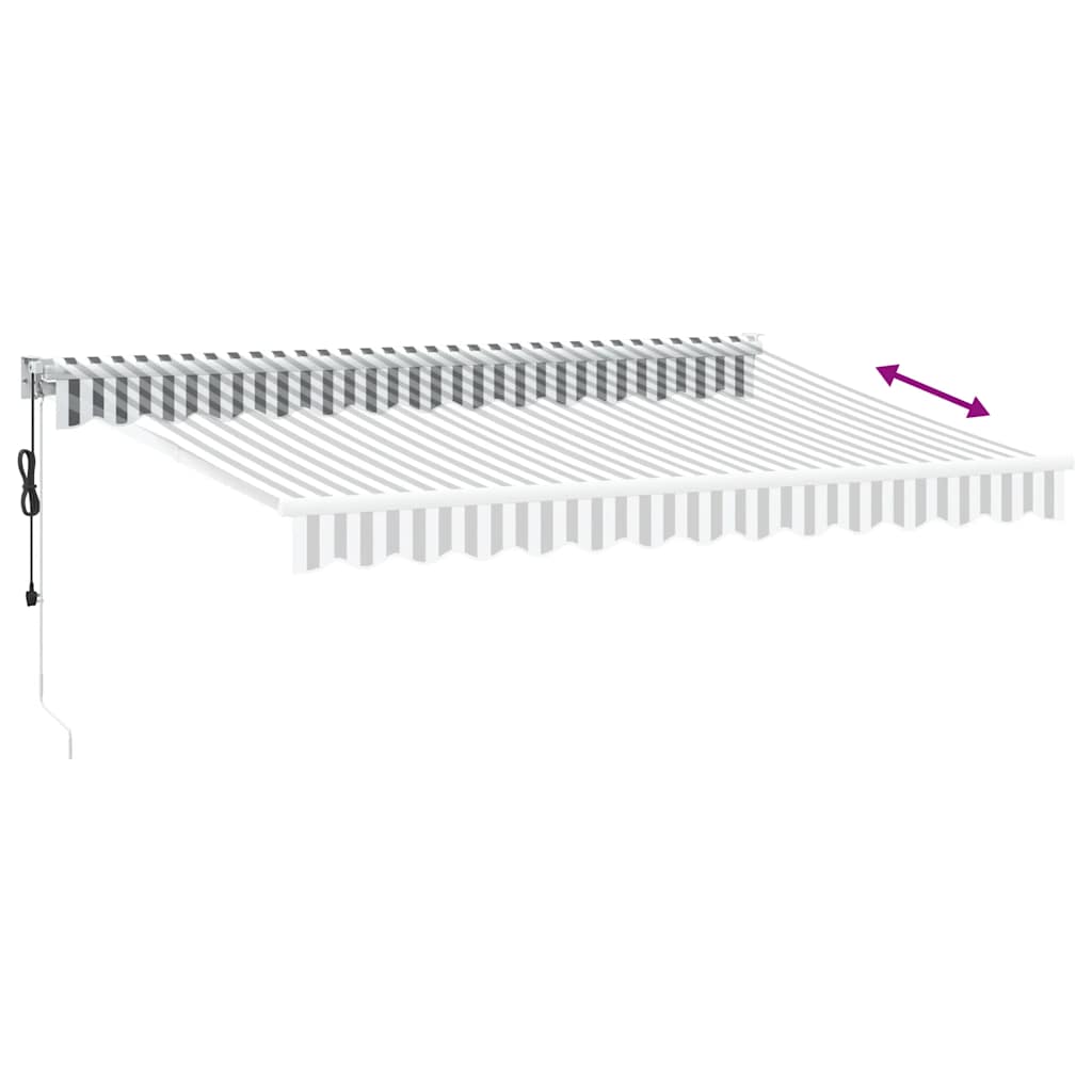 Tenda retrattile Giallo con Cornice Bianca 3,5 x 2,5 m