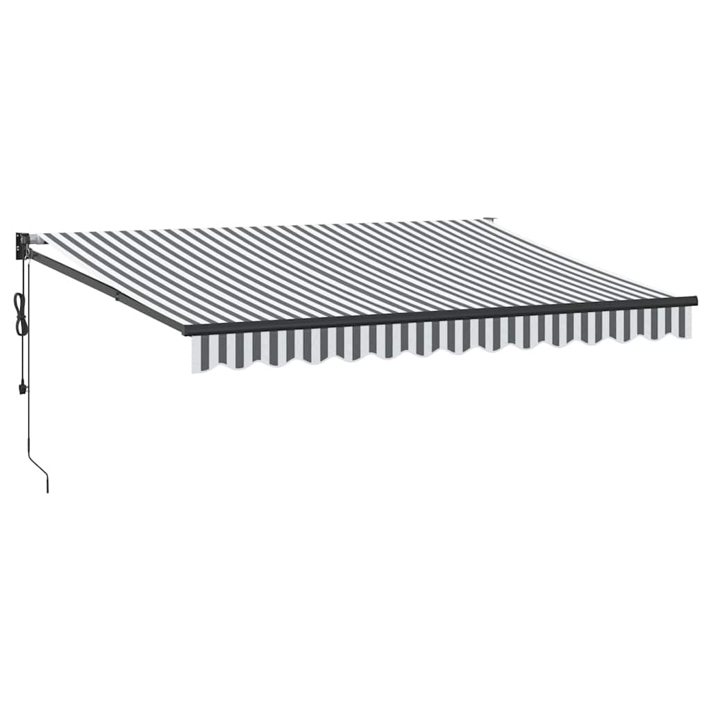 Tenda retrattile Giallo con Cornice Bianca 3,5 x 2,5 m