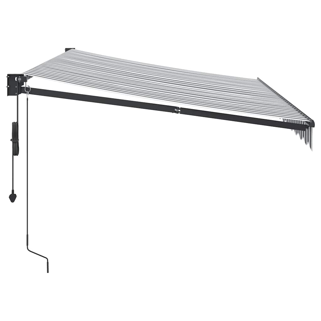 Tenda retrattile Giallo con Cornice Bianca 3,5 x 2,5 m