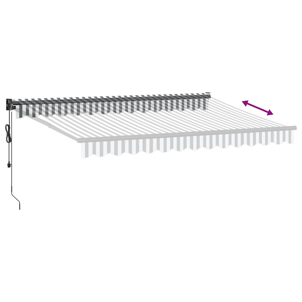Tenda retrattile Giallo con Cornice Bianca 3,5 x 2,5 m