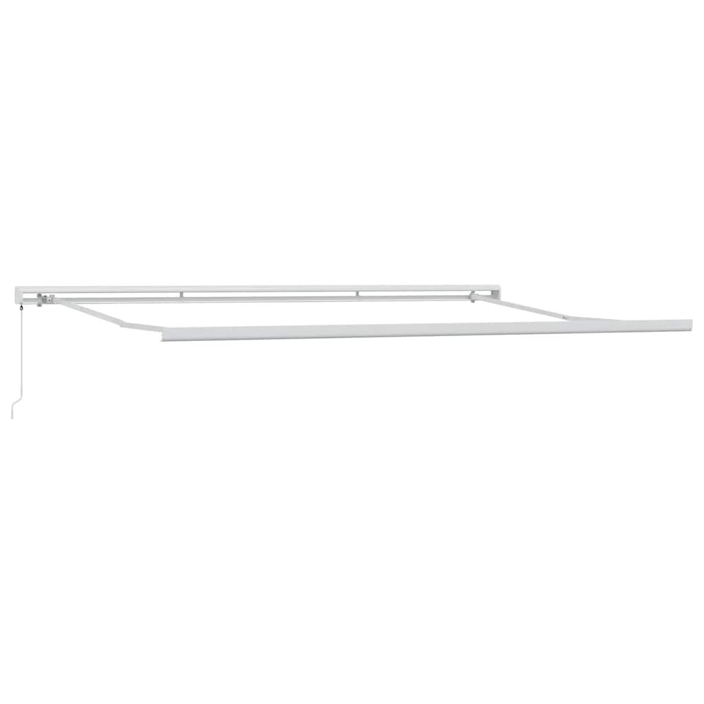 Tenda Retrattile Antracite e Bianca 4,5x3 m Tessuto e Alluminio