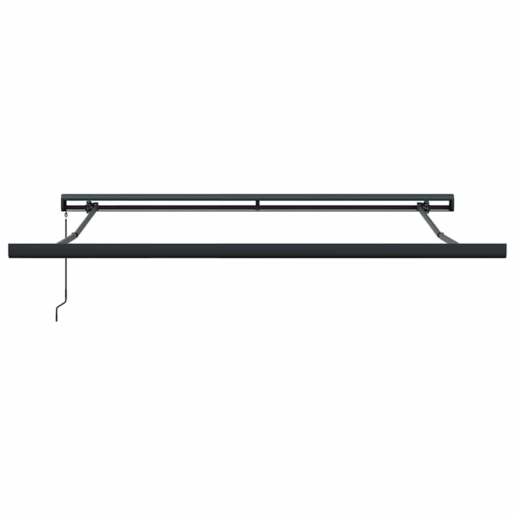 Tenda da Sole Antracite e Bianca 3x2,5 m Tessuto e Alluminio