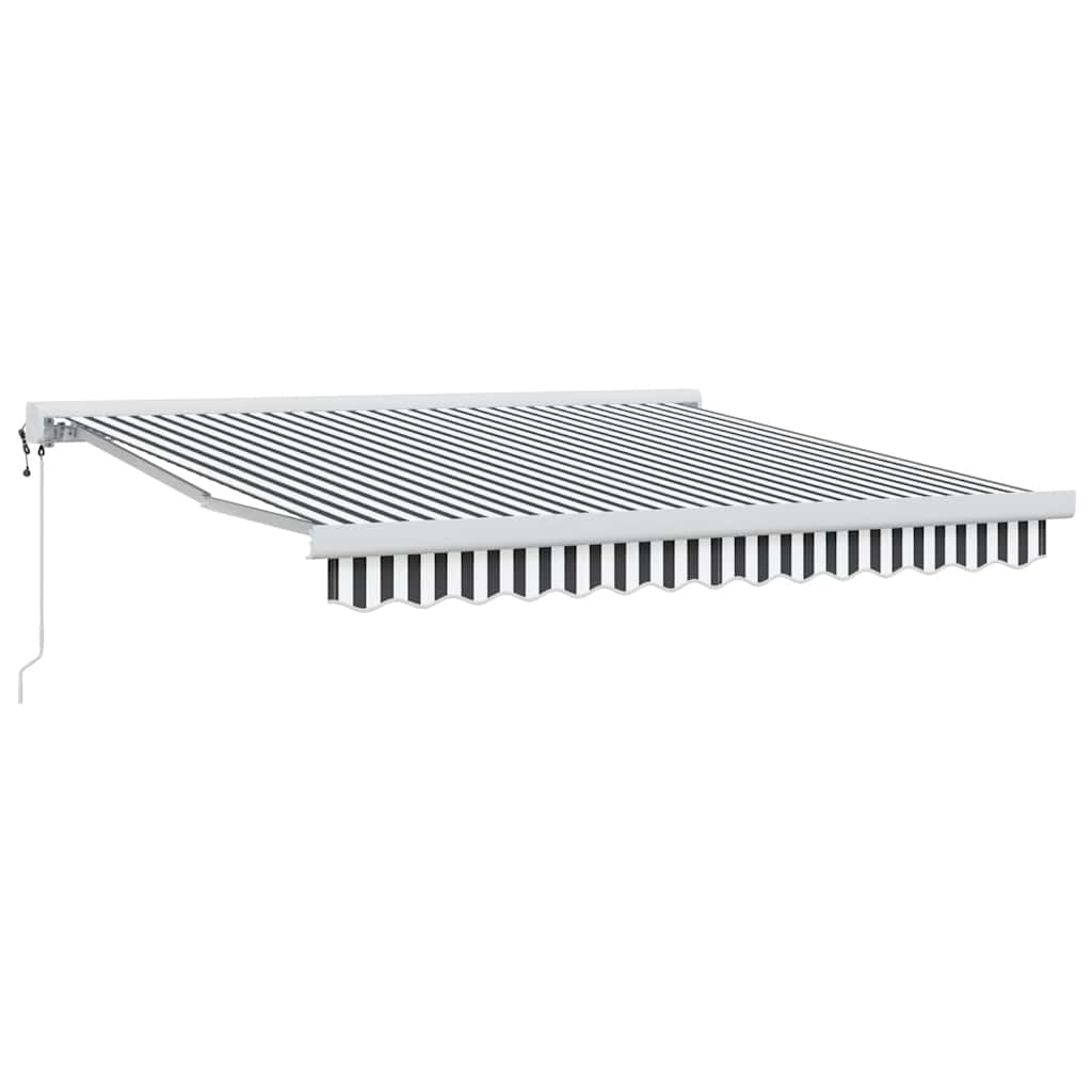 Tenda retrattile Antracite e Bianco 300 x 250 cm