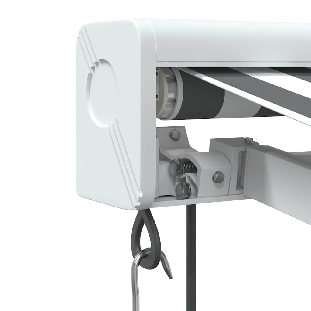 Tenda retrattile Antracite e Bianco 350 x 250 cm