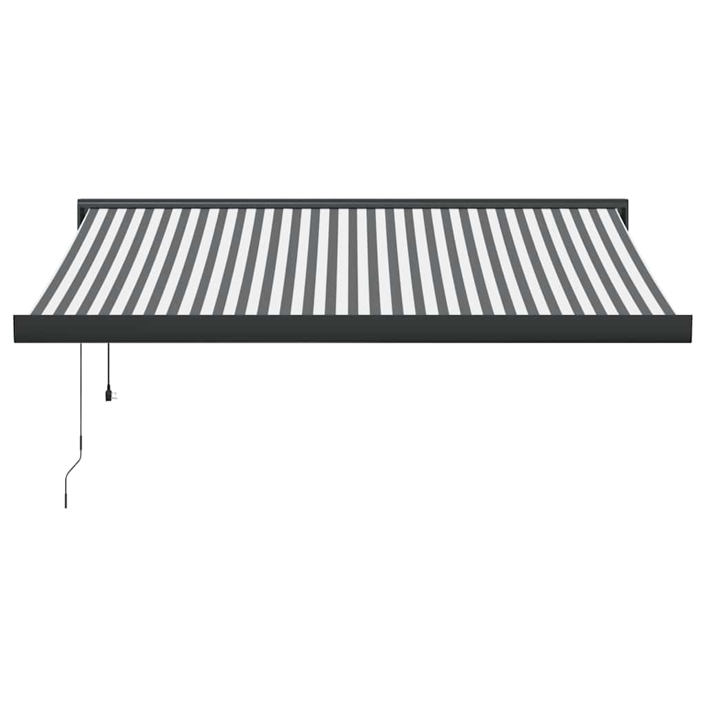 Tenda retrattile Antracite e Bianco con Cornice Antracite