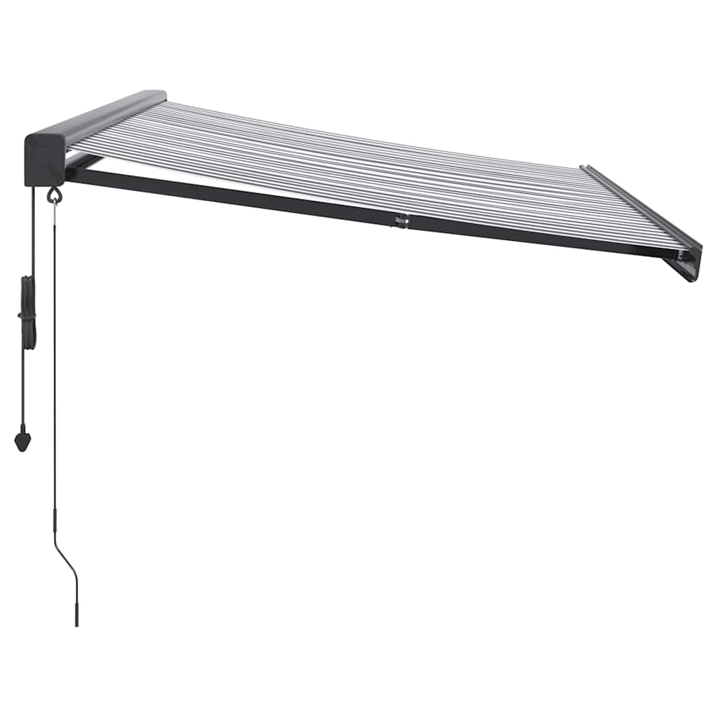 Tenda retrattile Antracite e Bianco con Cornice Antracite
