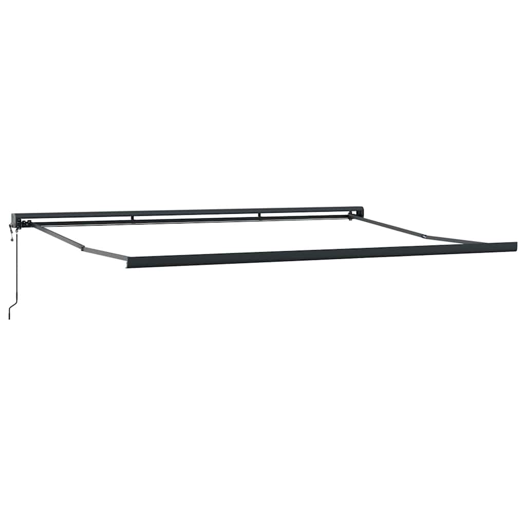 Tenda retrattile Antracite e Bianco con Cornice Antracite