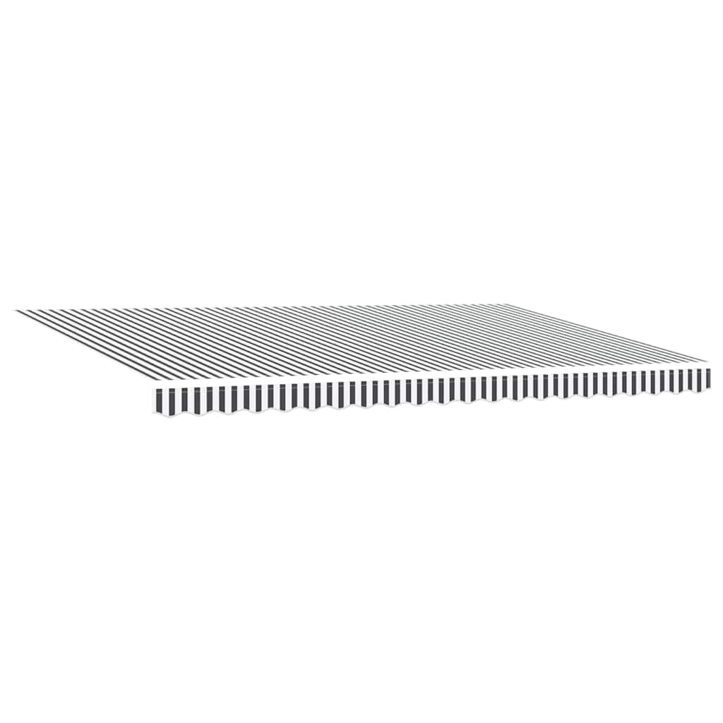 Tenda retrattile Antracite e Bianco con Cornice Antracite