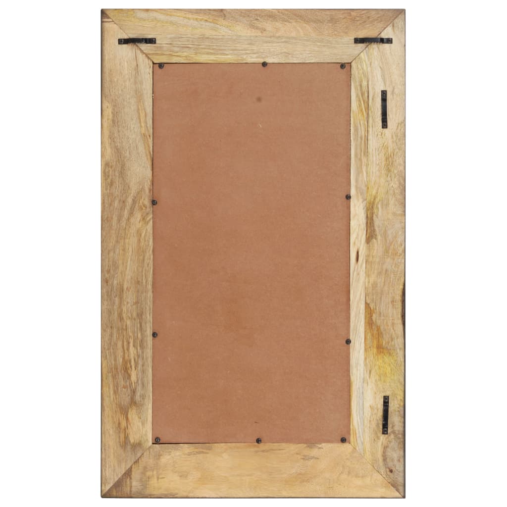 Specchio 80x50 cm in Legno Massello di Mango