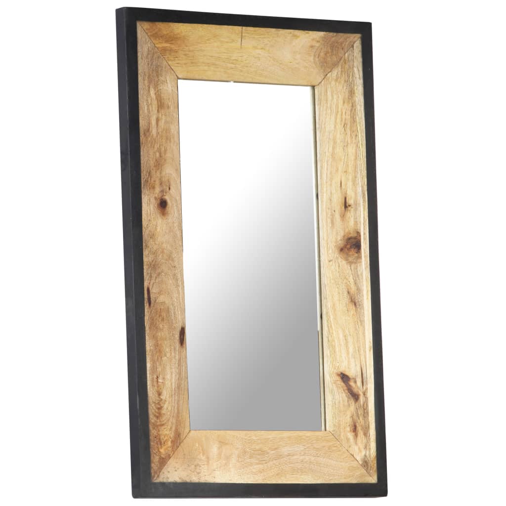 Specchio 80x50 cm in Legno Massello di Mango