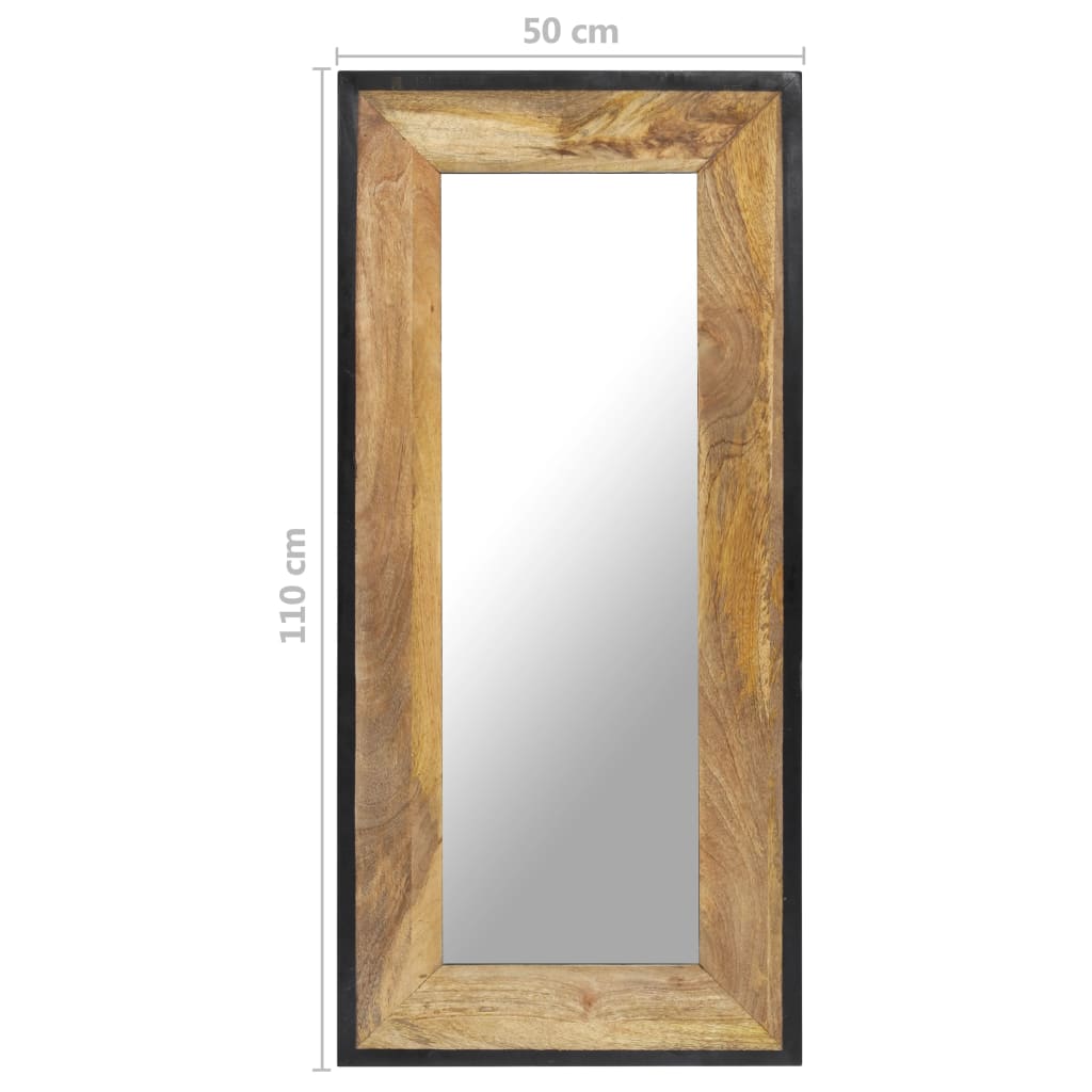 Specchio 110x50 cm in Legno Massello di Mango