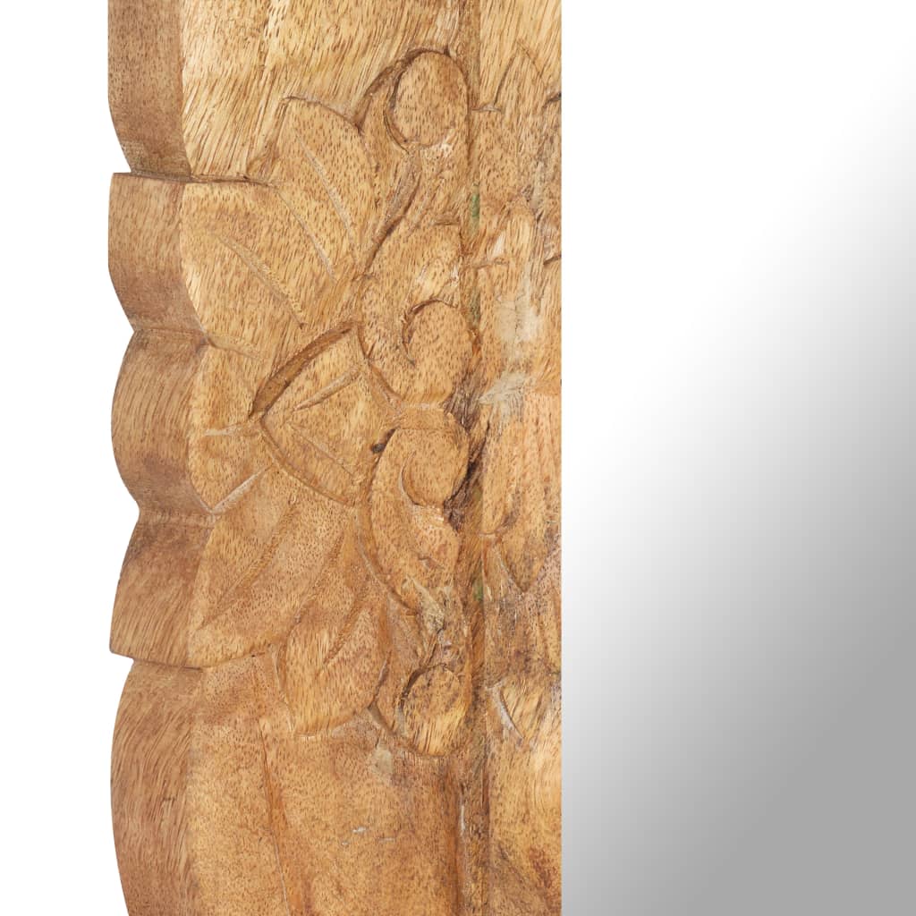 Specchio 80x50 cm in Legno Massello di Mango