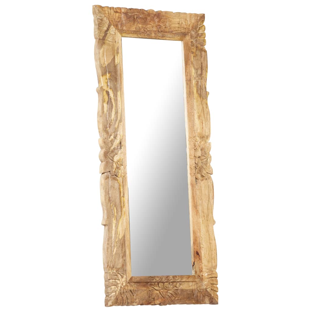 Specchio 110x50 cm in Legno Massello di Mango