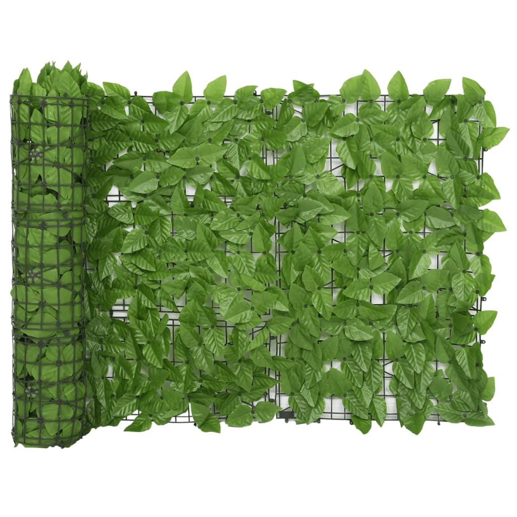 Schermo Privacy da Balcone con Foglie Verde 600x75 cm