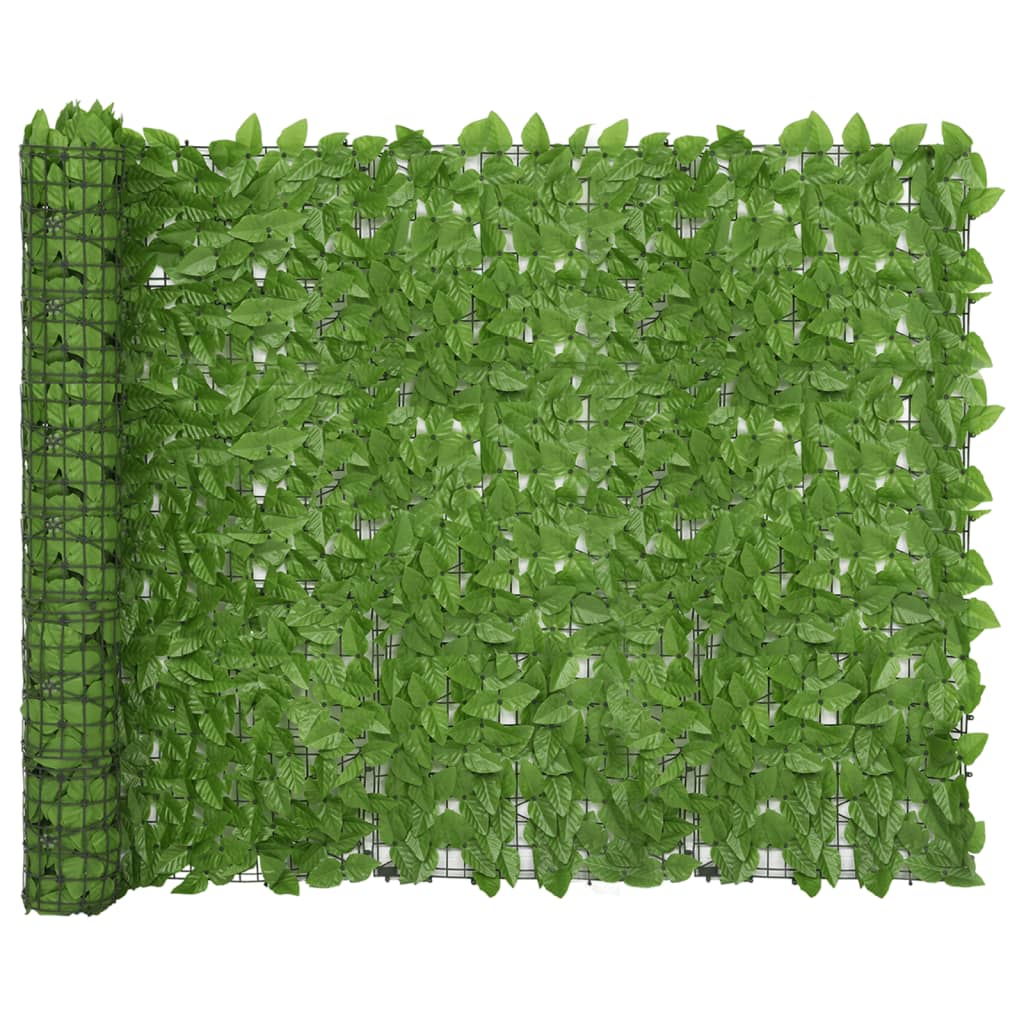 Schermo Privacy da Balcone con Foglie Verde 300x150 cm