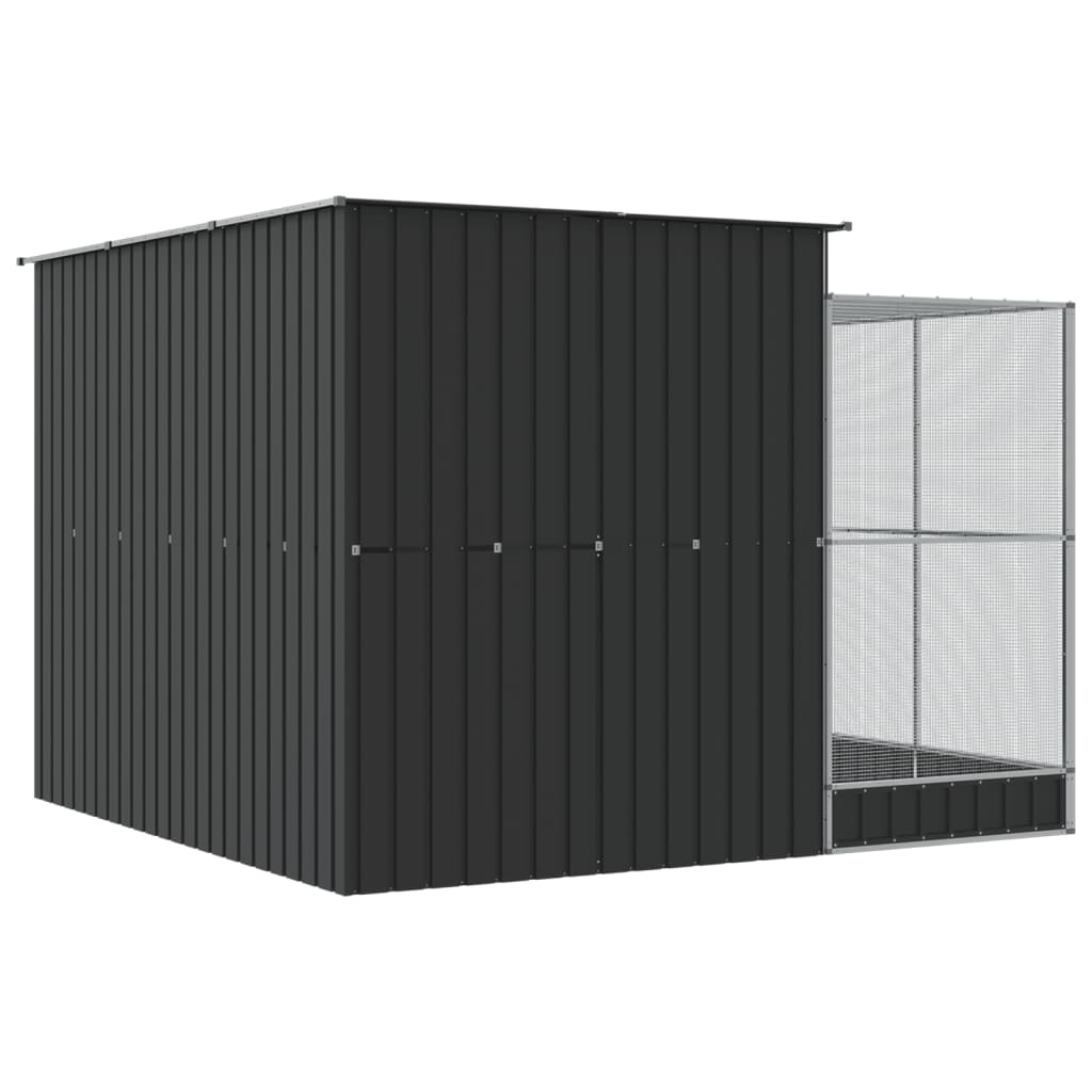 Voliera con Estensione Argento 290x303x216 cm Acciaio