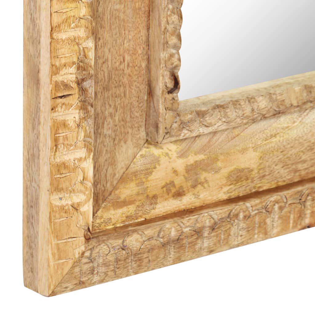 Specchio 50x3x110 cm in Legno Massello di Mango
